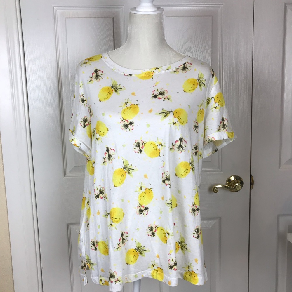 Anthropologie Meadow Rue Floral Top Size L
